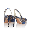 Pantofi Eleganti Dama Candy Snake Skin Blue F3